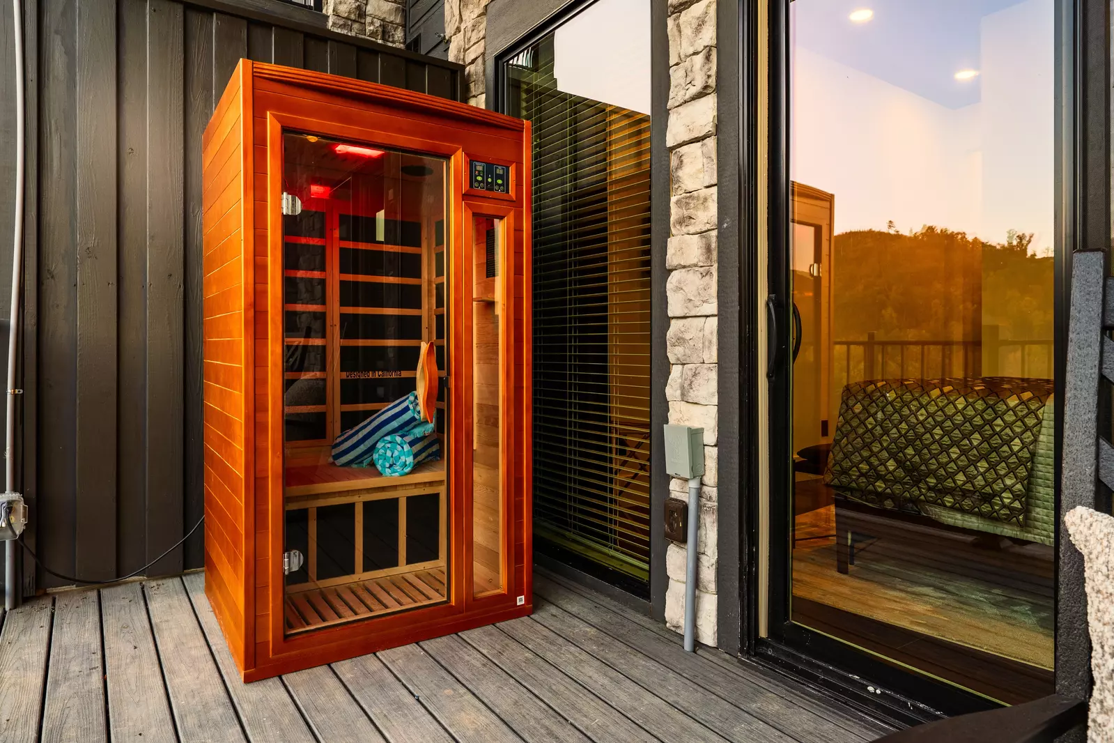 cabin with sauna