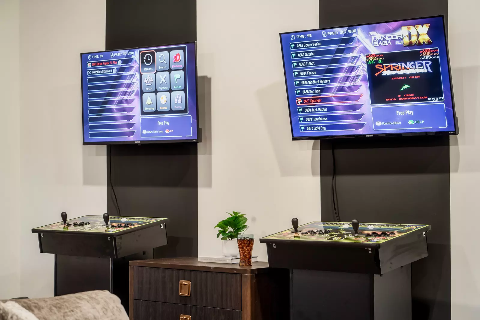 arcade games at cabin rental