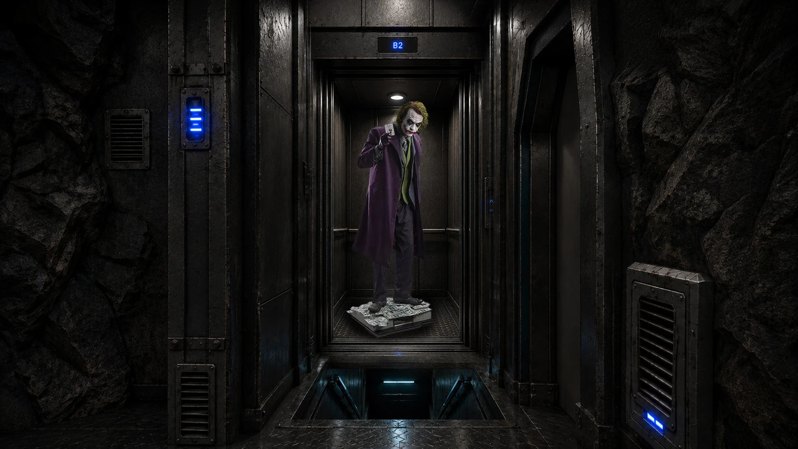 Batcave-themed