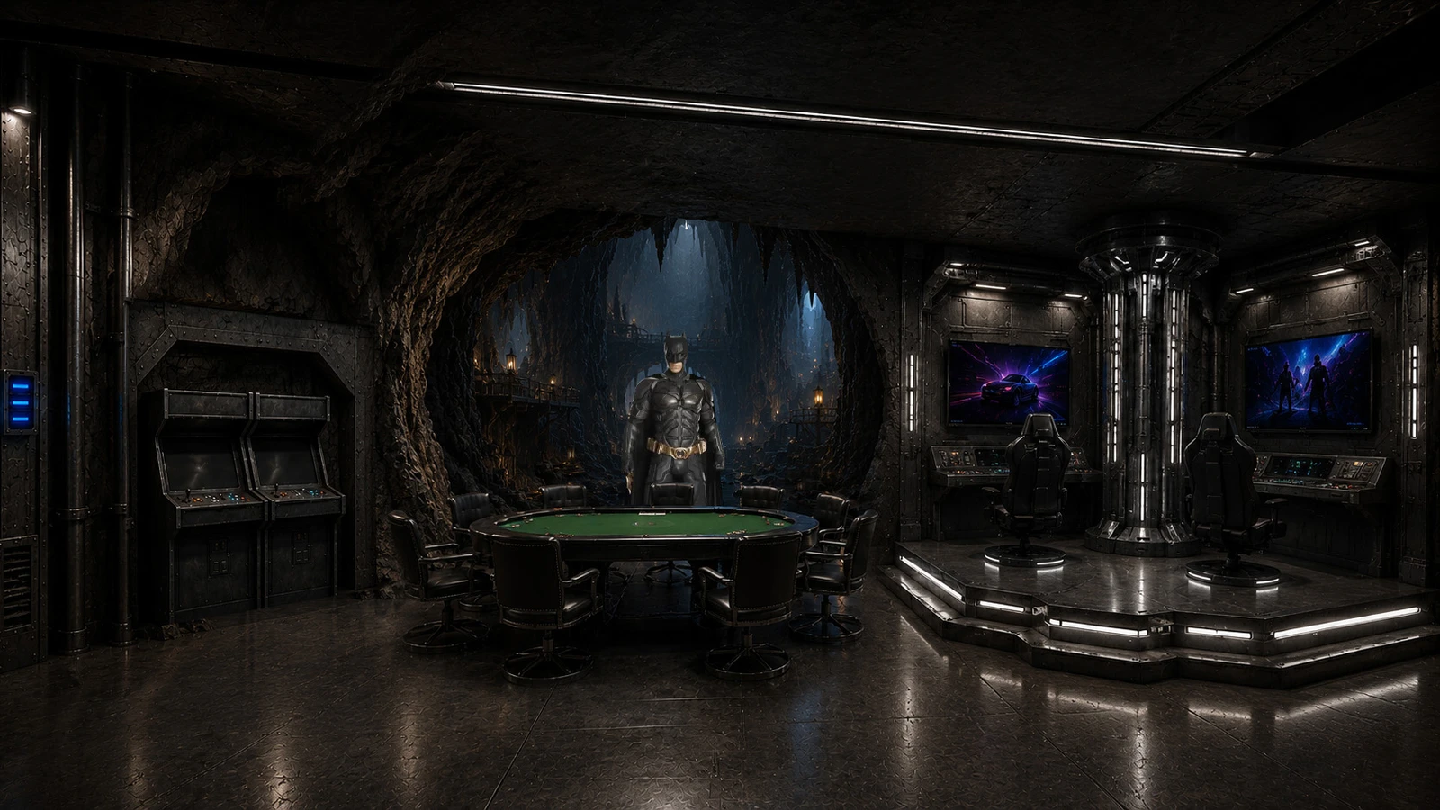 batcave concept in cabin