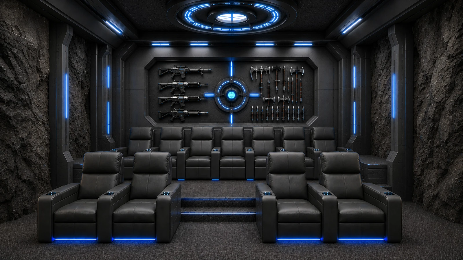 Batcave-themed